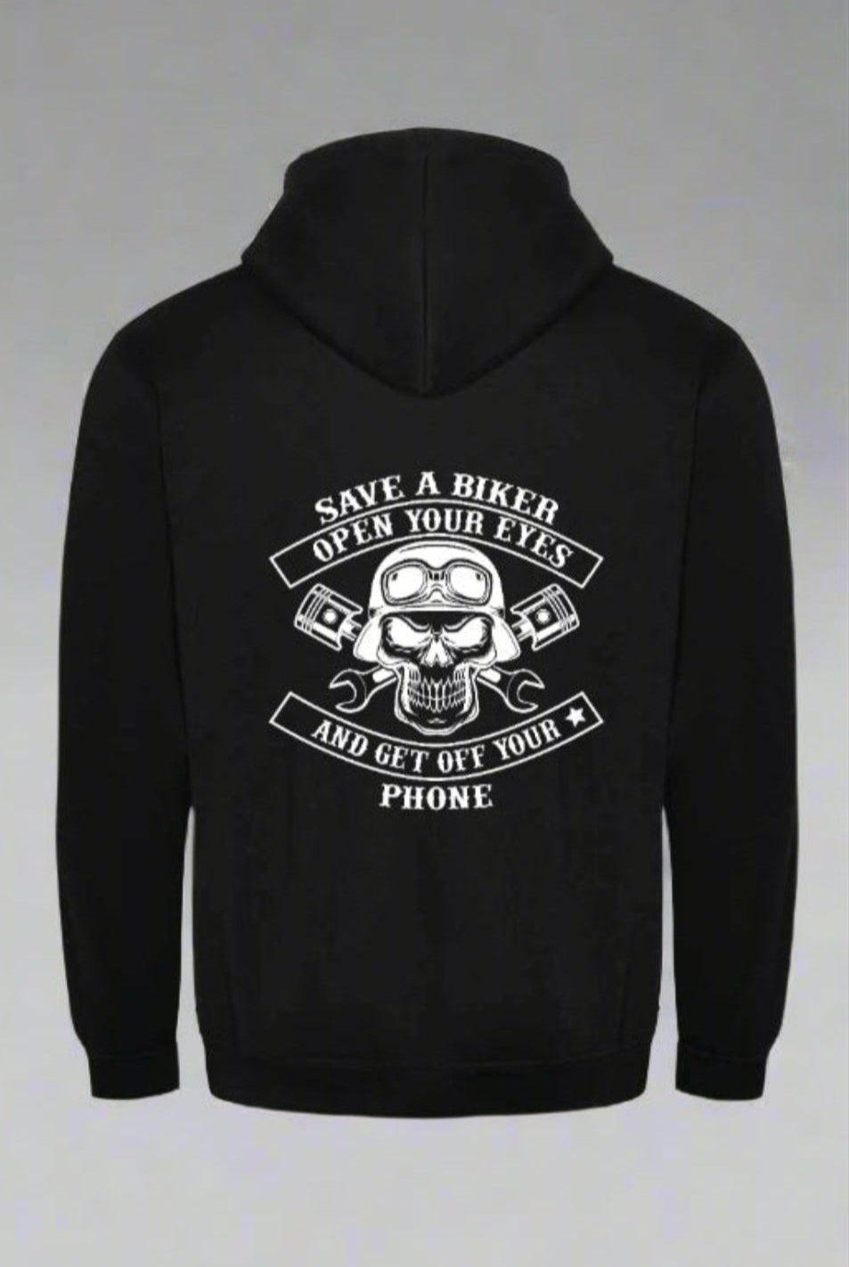 SAVE A BIKER Hoodie Black