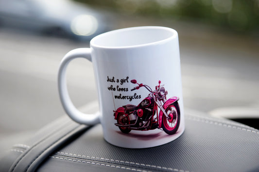 Just a Girl Who Loves Motorcycles Mug